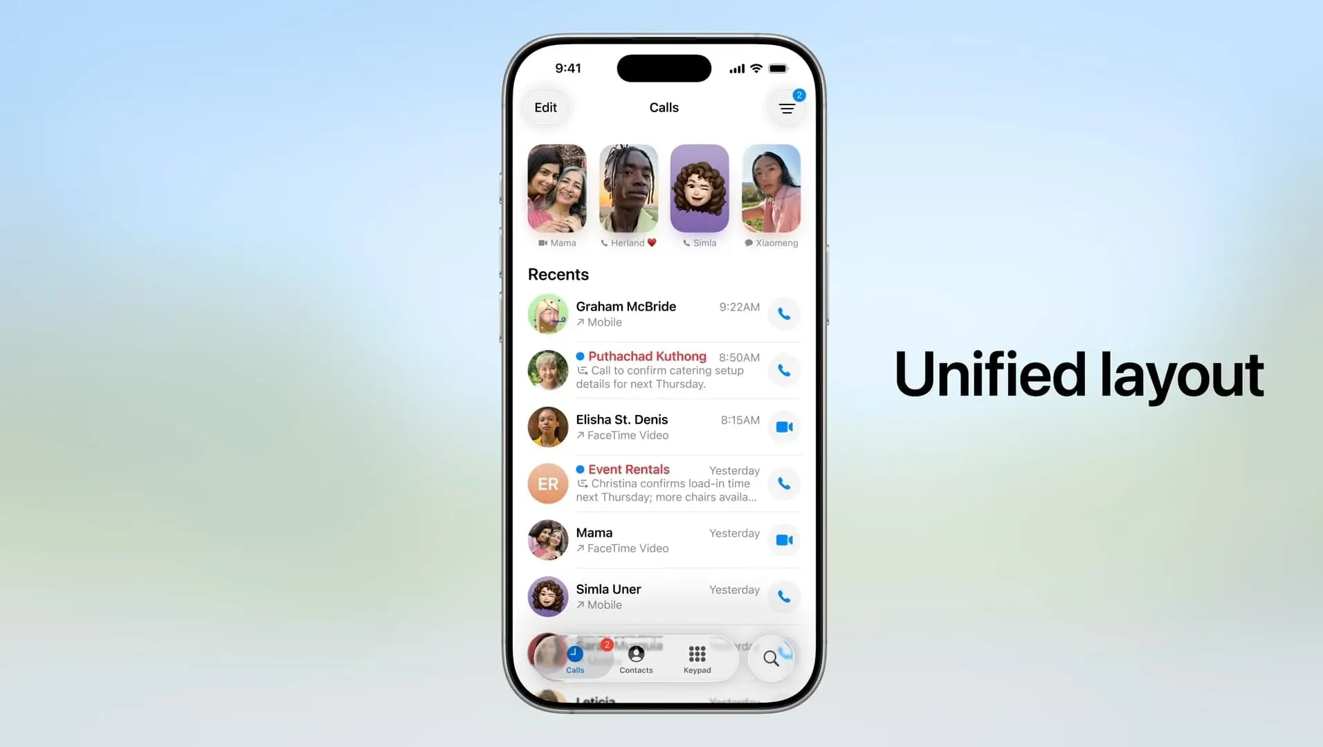 iOS 26 Features: Redesigned Phone App